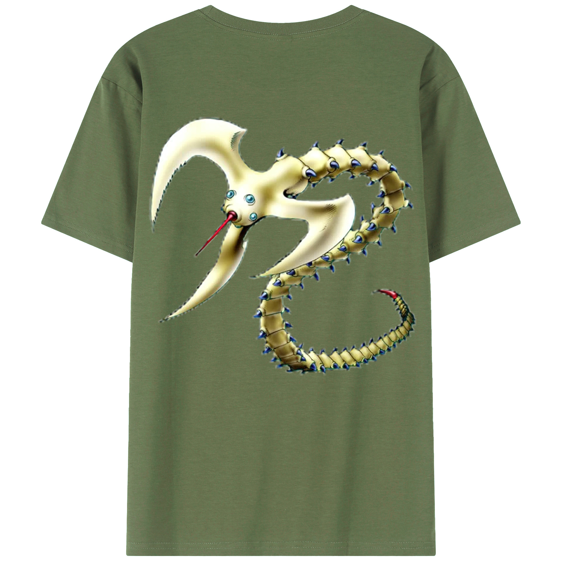 （画像用） 遊☆戯☆王 Yu-Gi-Oh! 綿100％ メンズ半袖Tシャツ（バックプリント） 通気性